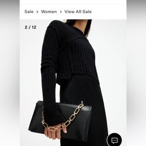 Akira Leather Removable Chain Clutch Bag